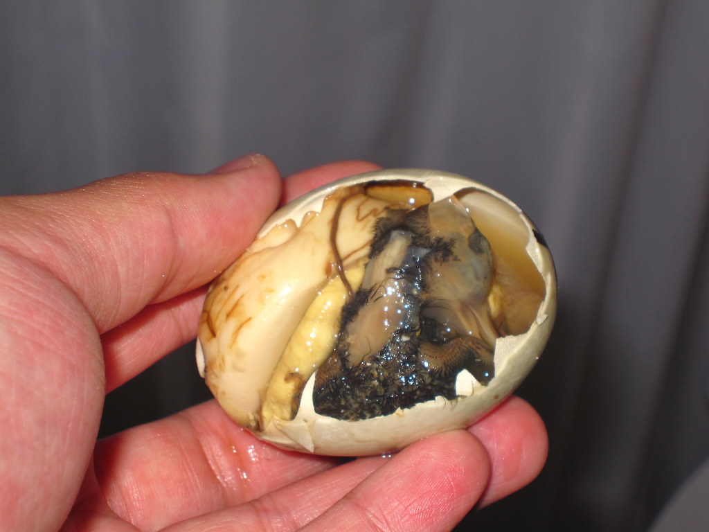 Balut inside with chick inside