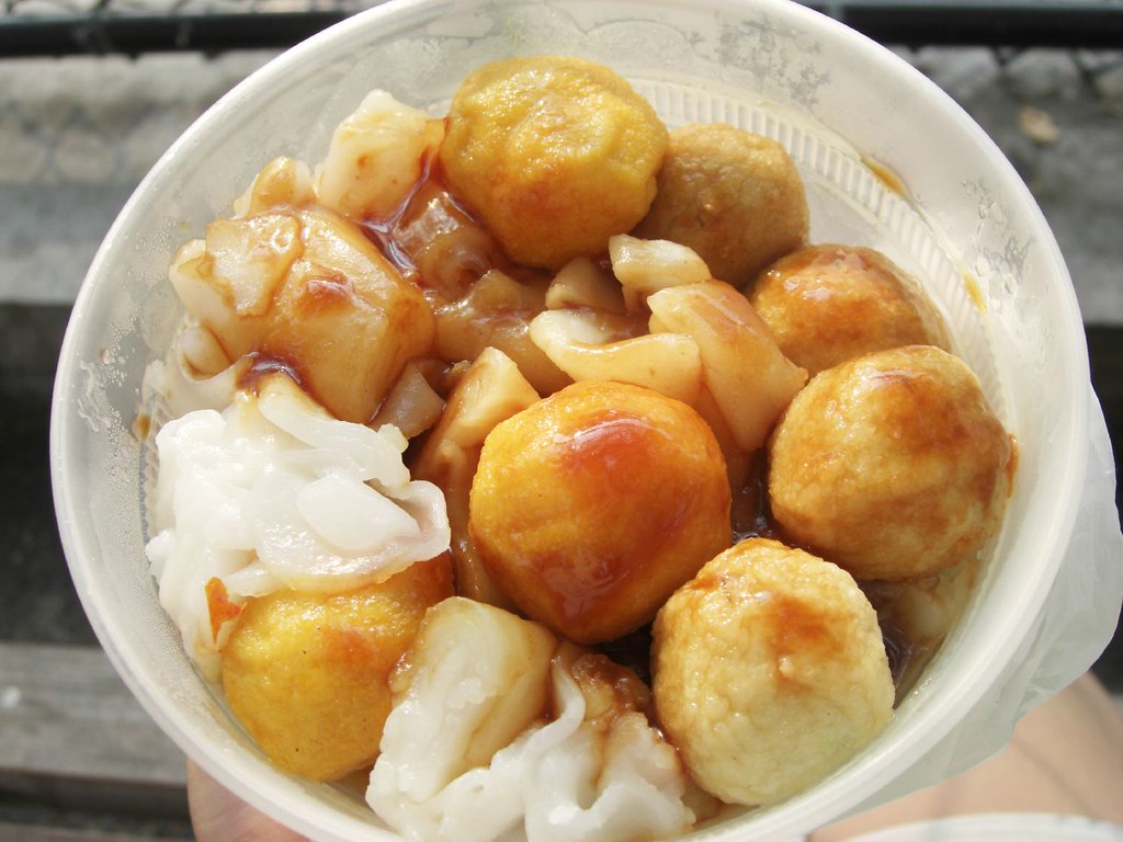 Fish ball in a bowl